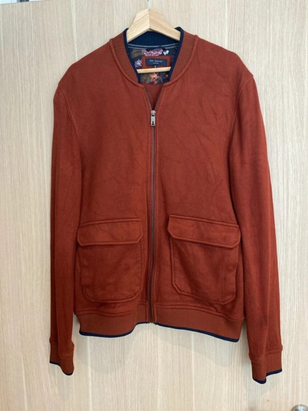 Ted Baker Men's X-Large (5) Burgundy Lightweight Jacket - Never Worn